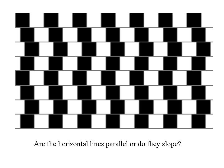 Are the horizontal lines parallel or do they slope