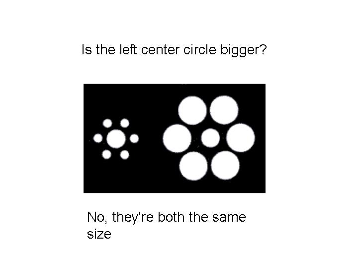 is the left centre circle bigger?