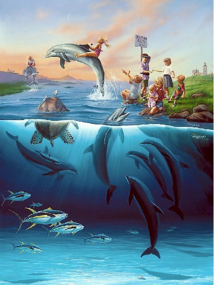 wow dolphin ride is cool!!